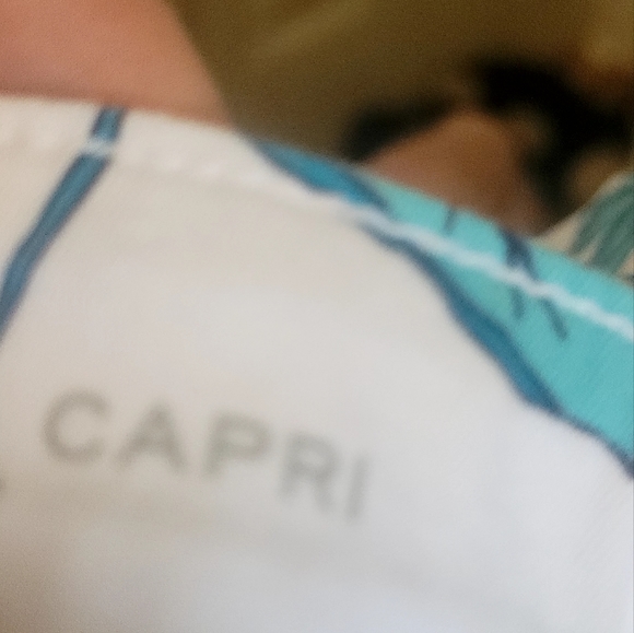 St. Johns Bay Size 18 White Floral Print Pockets Ladies Pedal Pushers Capris - Picture 14 of 16